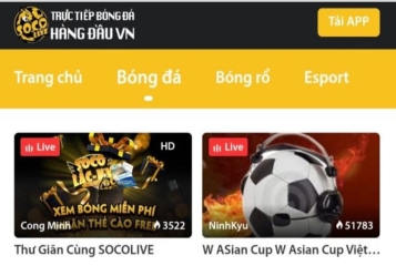 Trực tiếp bóng đá an toàn và đáng tin cậy tại Socolive TV